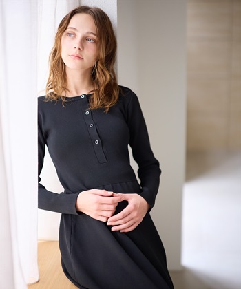 Rosemadame リングドットリブニットフレアワンピース(マタニティ&授乳服）授乳口付き 授乳楽々 妊婦服 産前・産後対応_subthumb_18