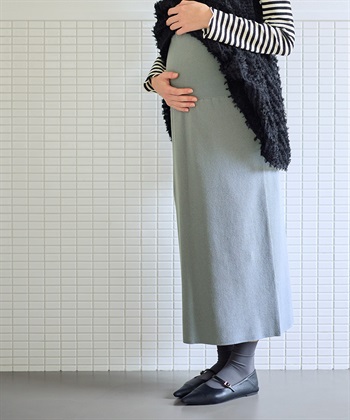 Rosemadame リブニットタイトスカート(マタニティ&授乳服）妊婦服 産前・産後対応_subthumb_6