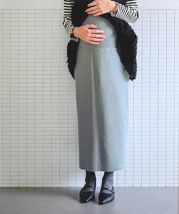 Rosemadame リブニットタイトスカート(マタニティ&授乳服）妊婦服 産前・産後対応_subthumb_7