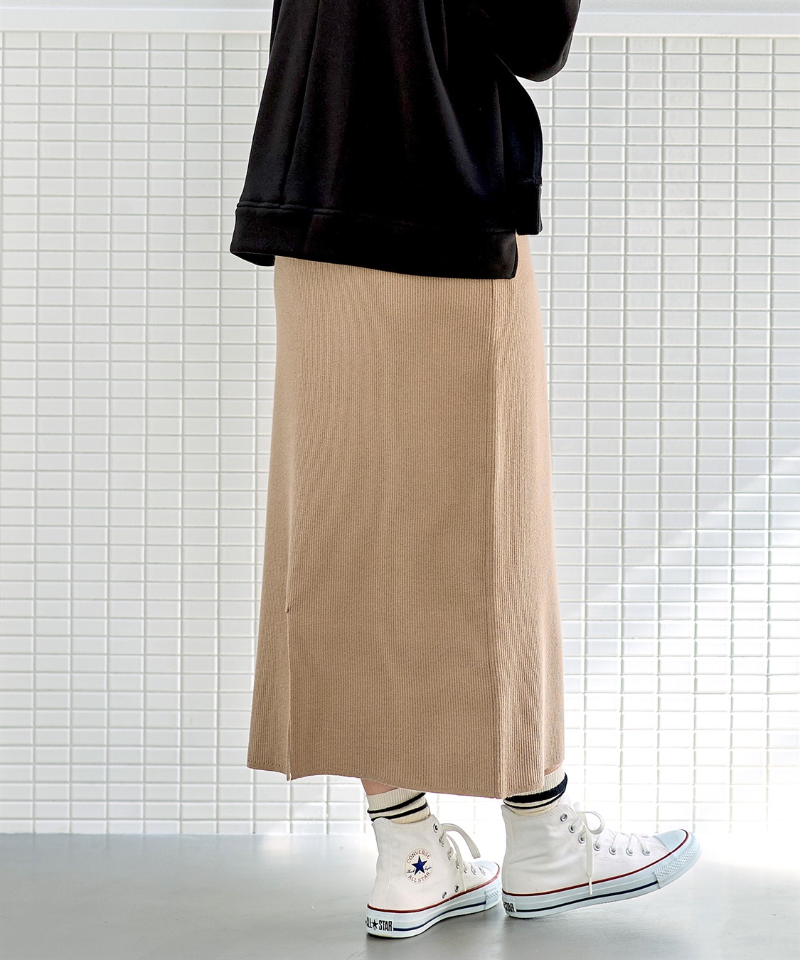 Rosemadame リブニットタイトスカート(マタニティ&授乳服）妊婦服 産前・産後対応_sub_10