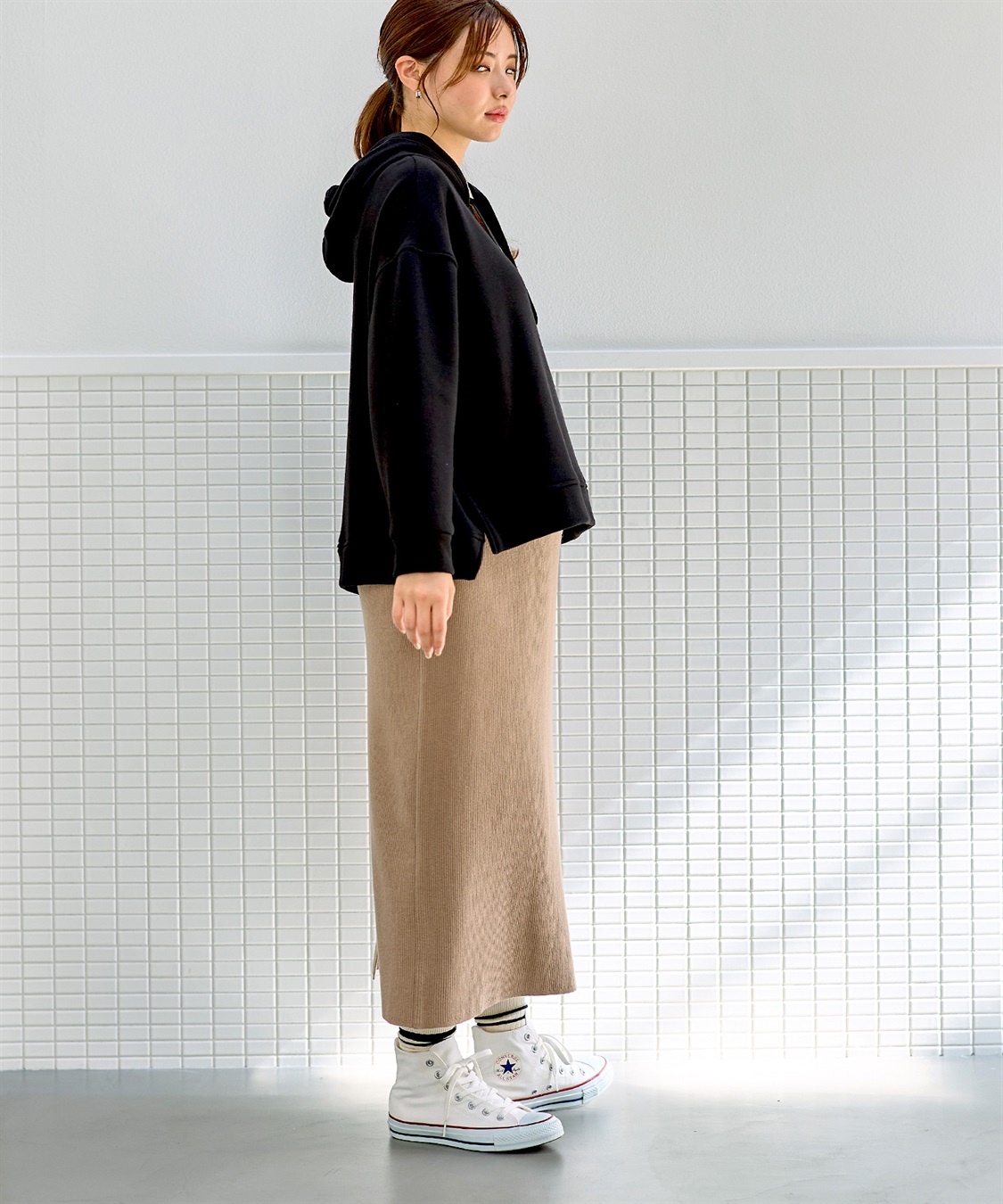 Rosemadame リブニットタイトスカート(マタニティ&授乳服）妊婦服 産前・産後対応_sub_19