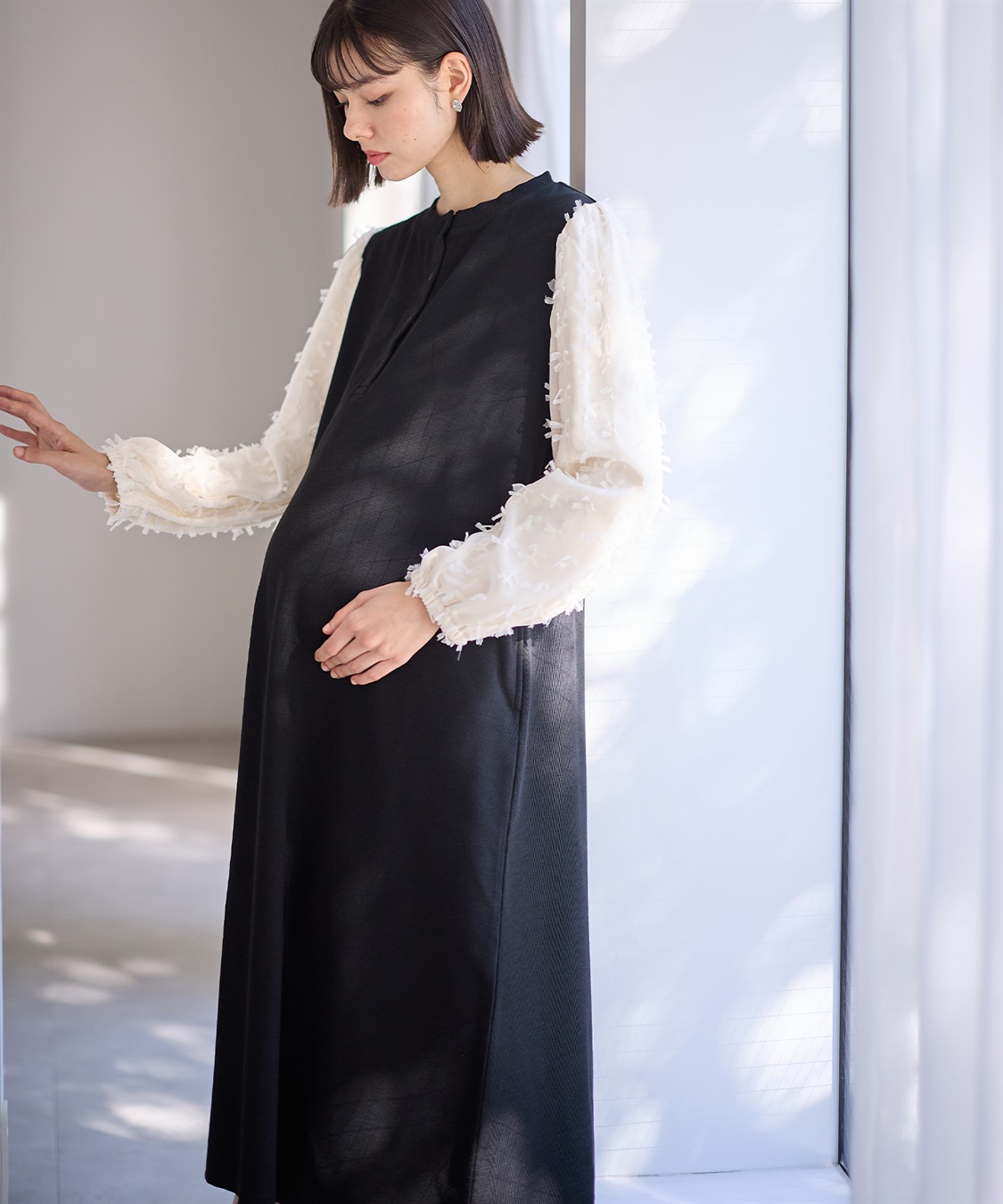 Rosemadame Ｗフェイスニットソー× リボンチュールワンピース_sub_1