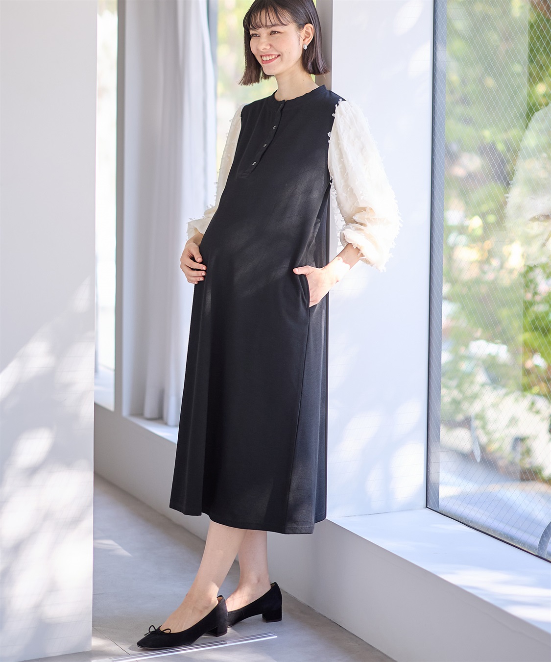 Rosemadame Ｗフェイスニットソー× リボンチュールワンピース_sub_2