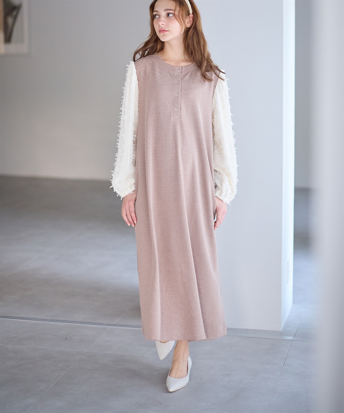 Rosemadame Ｗフェイスニットソー× リボンチュールワンピース_sub_7