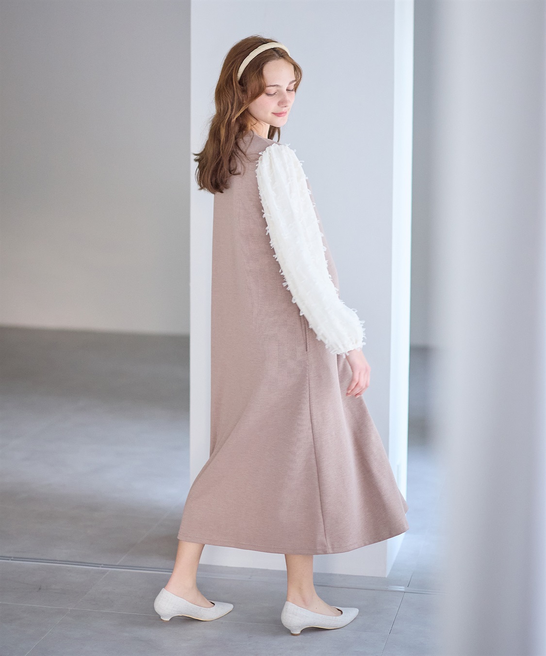 Rosemadame Ｗフェイスニットソー× リボンチュールワンピース_sub_9