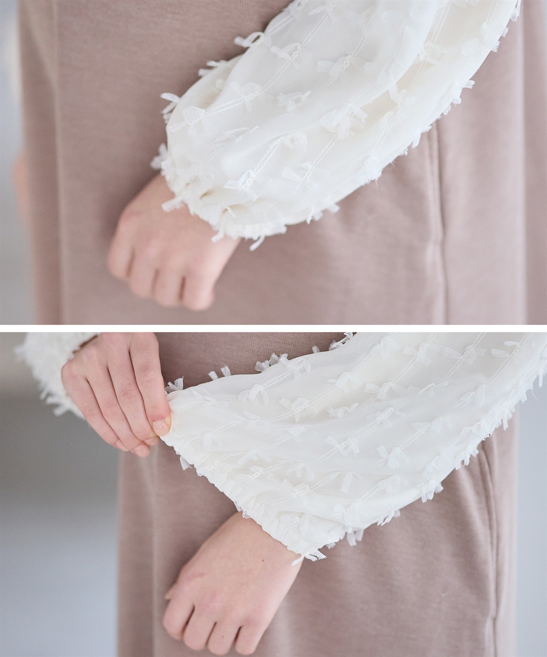 Rosemadame Ｗフェイスニットソー× リボンチュールワンピース_sub_13