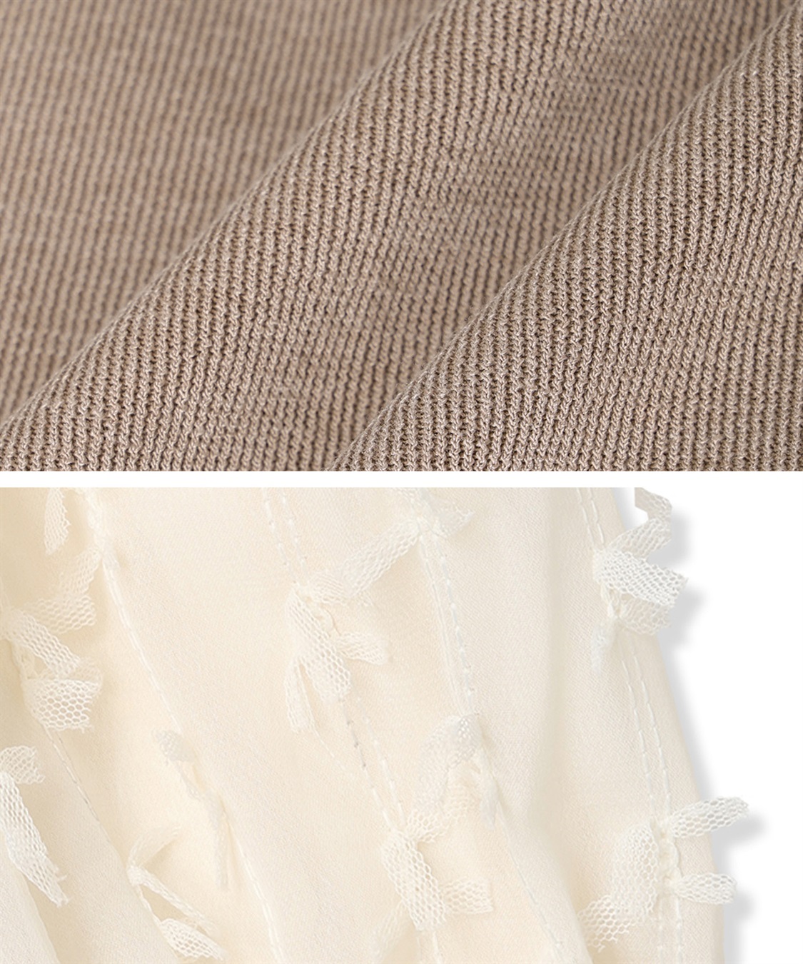 Rosemadame Ｗフェイスニットソー× リボンチュールワンピース_sub_16