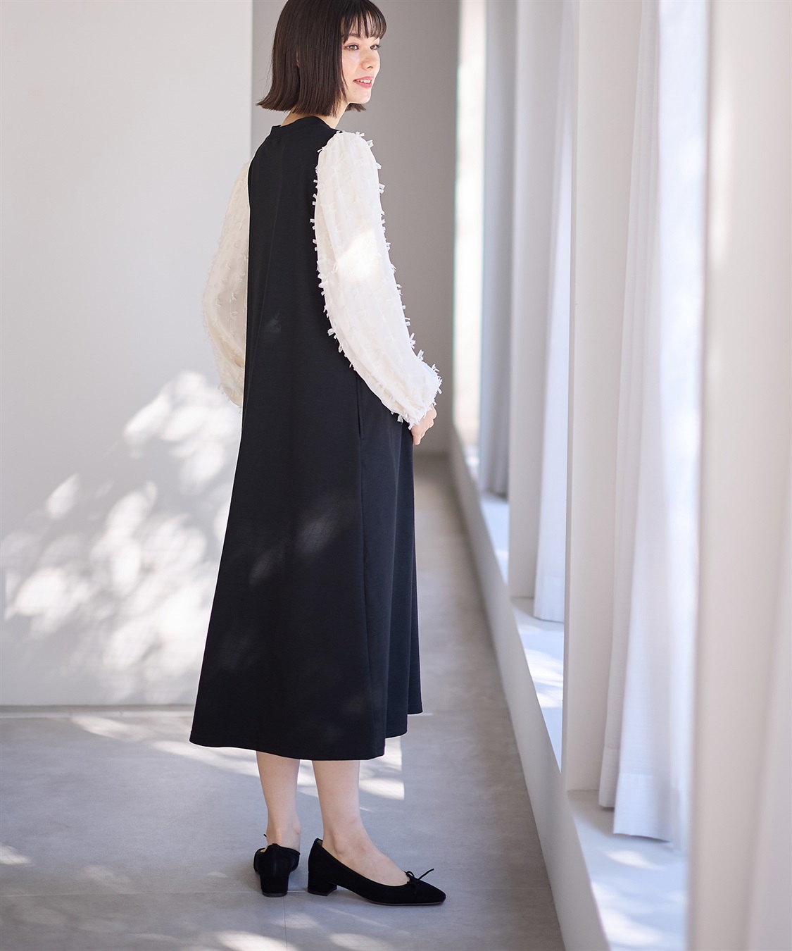 Rosemadame Ｗフェイスニットソー× リボンチュールワンピース_sub_21