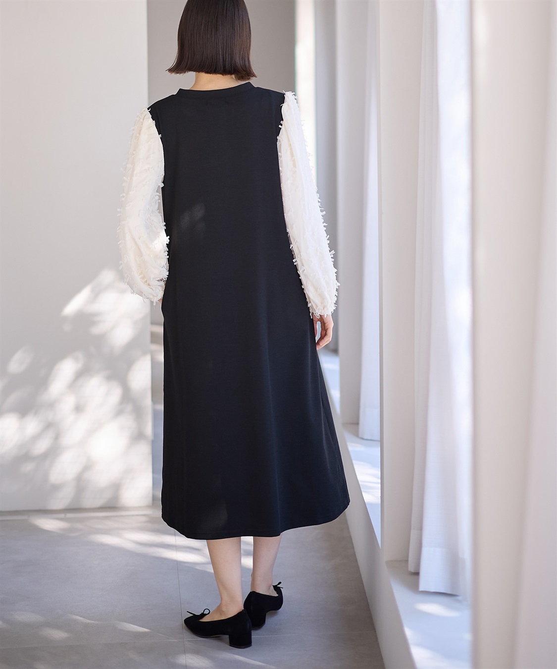 Rosemadame Ｗフェイスニットソー× リボンチュールワンピース_sub_22