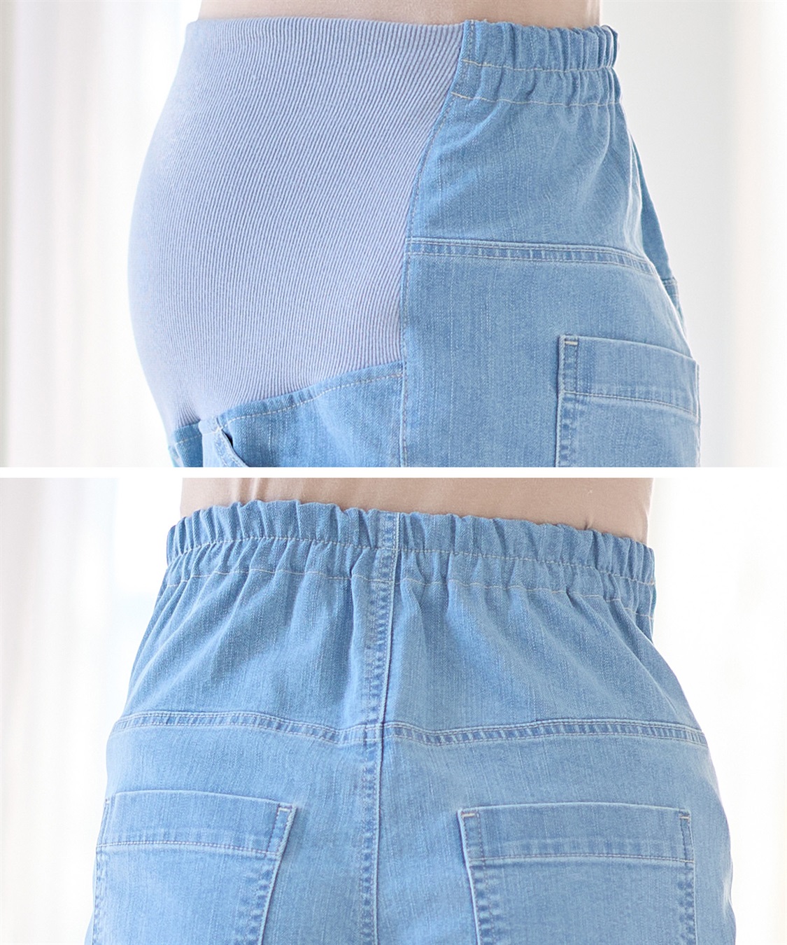 Rosemadame 8.5ozデニムワイドストレート　マタニティパンツ（マタニティ/ 妊婦服）産前・産後対応_sub_17