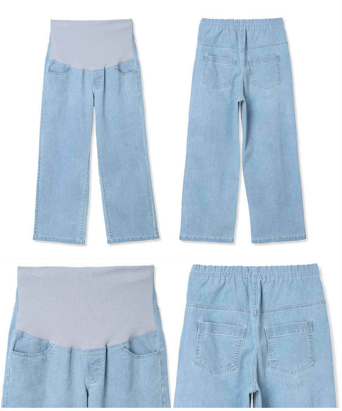 Rosemadame 8.5ozデニムワイドストレート　マタニティパンツ（マタニティ/ 妊婦服）産前・産後対応_sub_24
