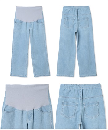 Rosemadame 8.5ozデニムワイドストレート　マタニティパンツ（マタニティ/ 妊婦服）産前・産後対応_subthumb_24