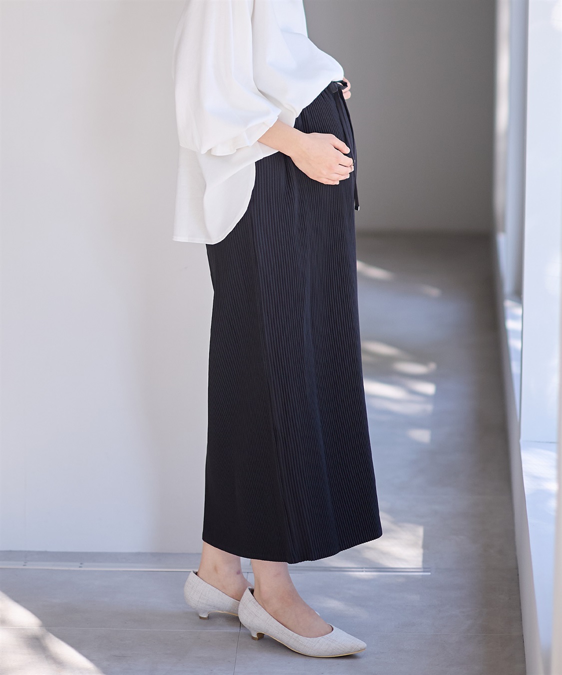 Rosemadame 妊娠初期・産後もずーっとはけるプリーツスカート_sub_9