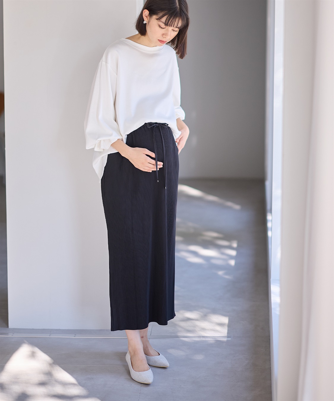 Rosemadame 妊娠初期・産後もずーっとはけるプリーツスカート_sub_10