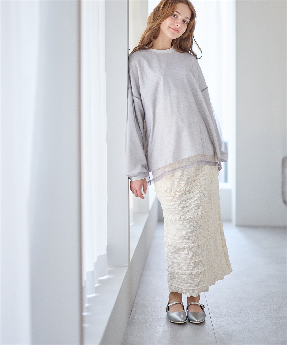 Rosemadame ふくれボーダーナロースカート_sub_6