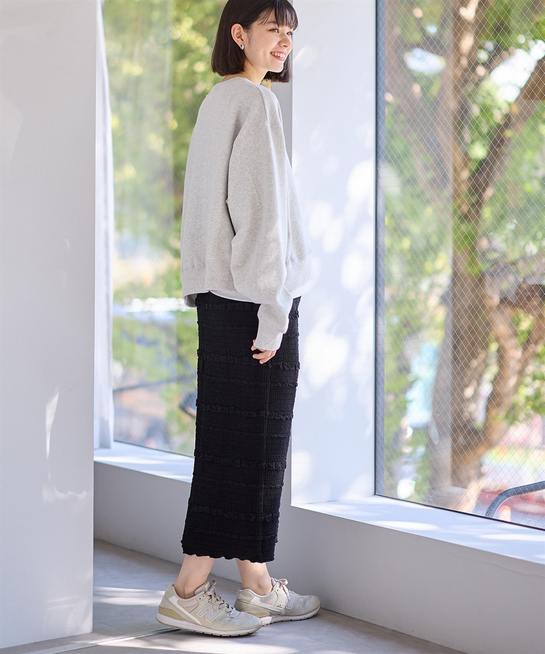 Rosemadame ふくれボーダーナロースカート_sub_16