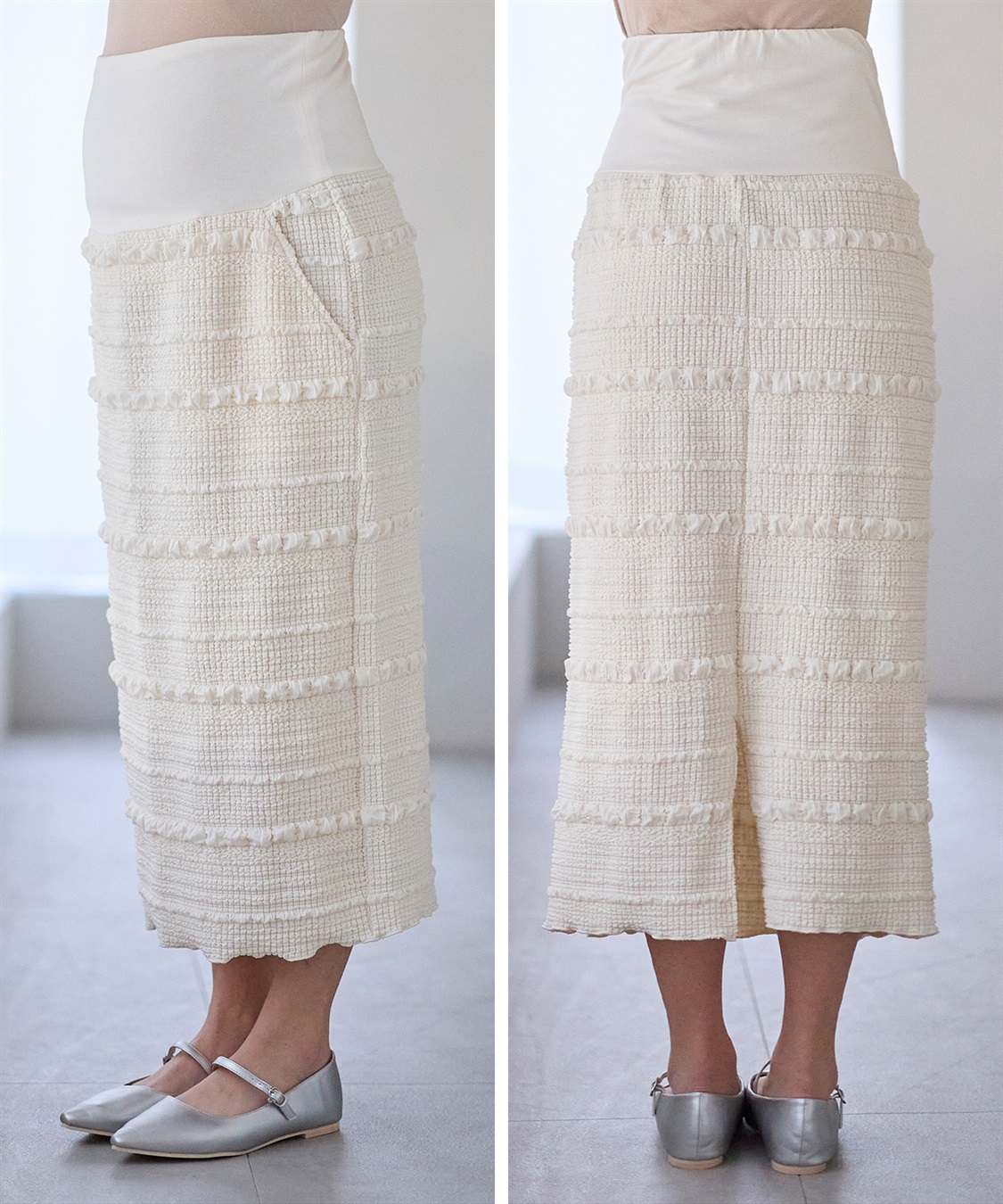 Rosemadame ふくれボーダーナロースカート_sub_18