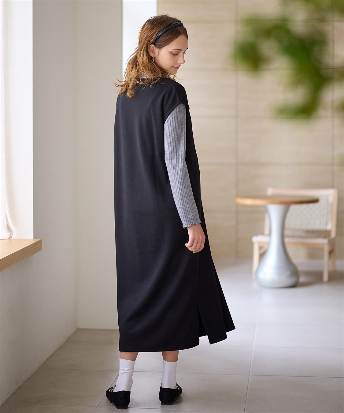 Rosemadame リブニットソー×ニットカルゼワンピースセット(マタニティ&授乳服）妊婦服 産前・産後対応_sub_7