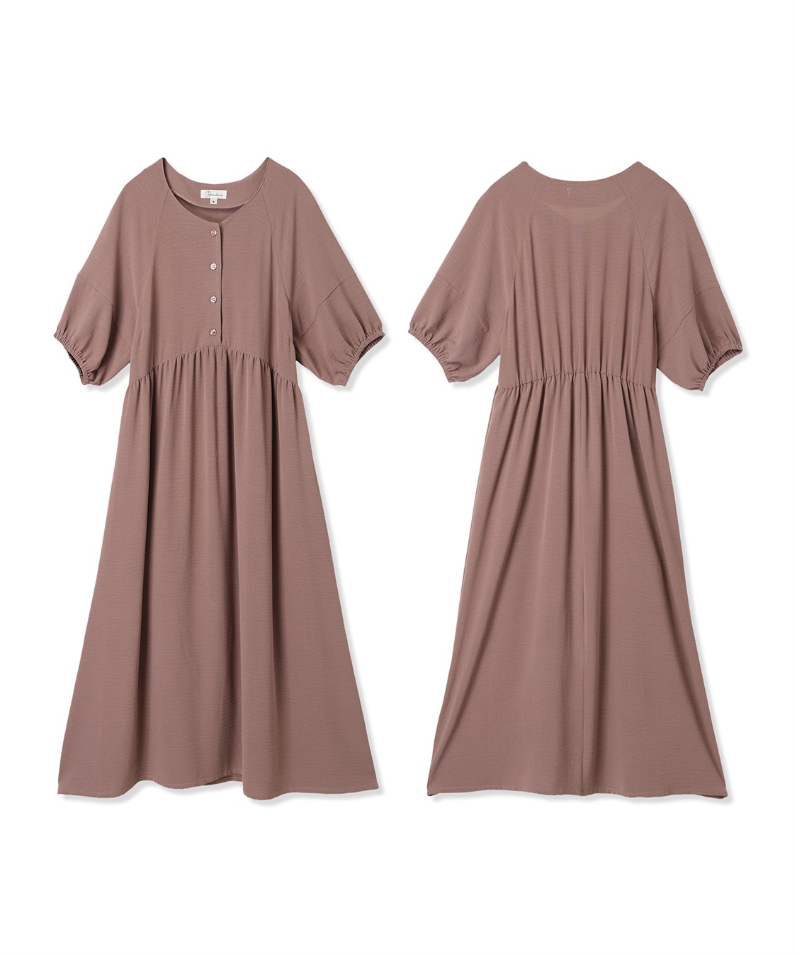 Rosemadame 接触冷感麻調合繊袖ボリュームワンピ_sub_22