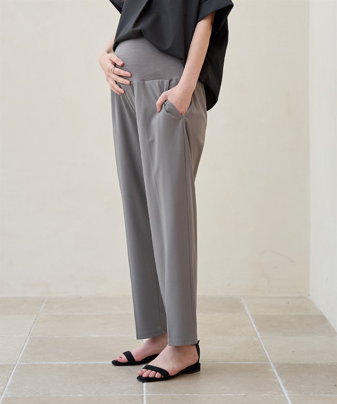 Rosemadame 接触冷感カノコワイドテーパードパンツ_sub_2