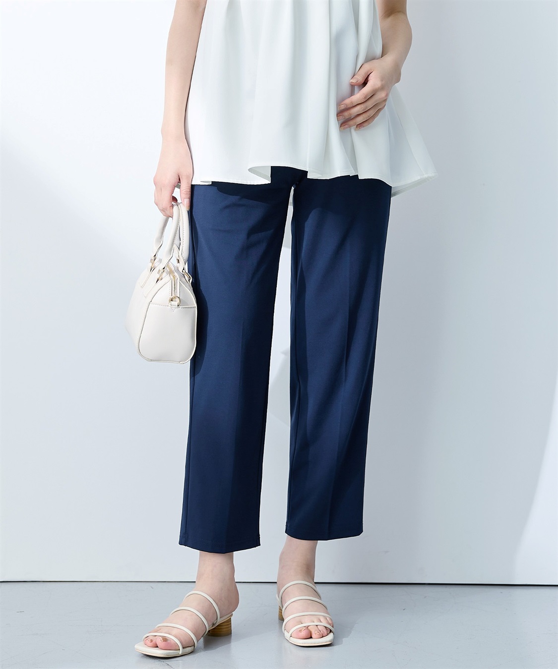 Rosemadame 接触冷感カノコワイドテーパードパンツ_sub_11