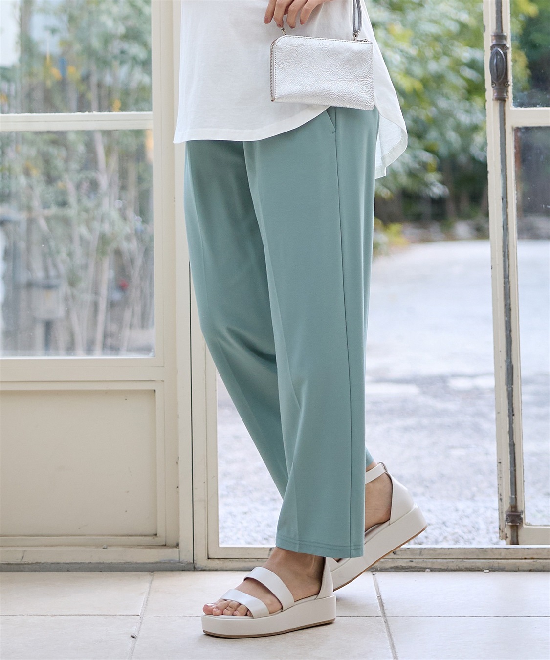 Rosemadame 接触冷感カノコワイドテーパードパンツ_sub_15