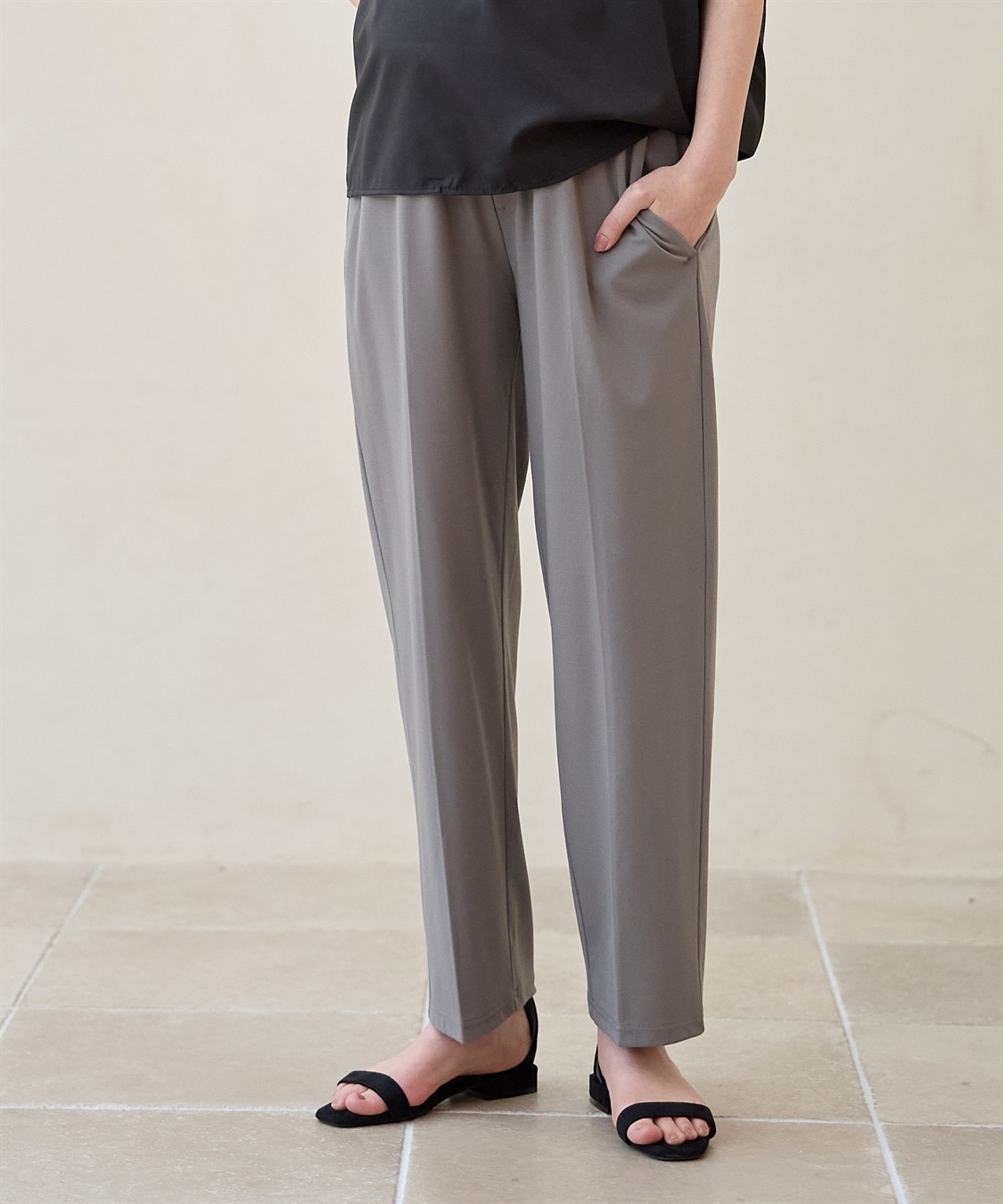 Rosemadame 接触冷感カノコワイドテーパードパンツ_sub_20