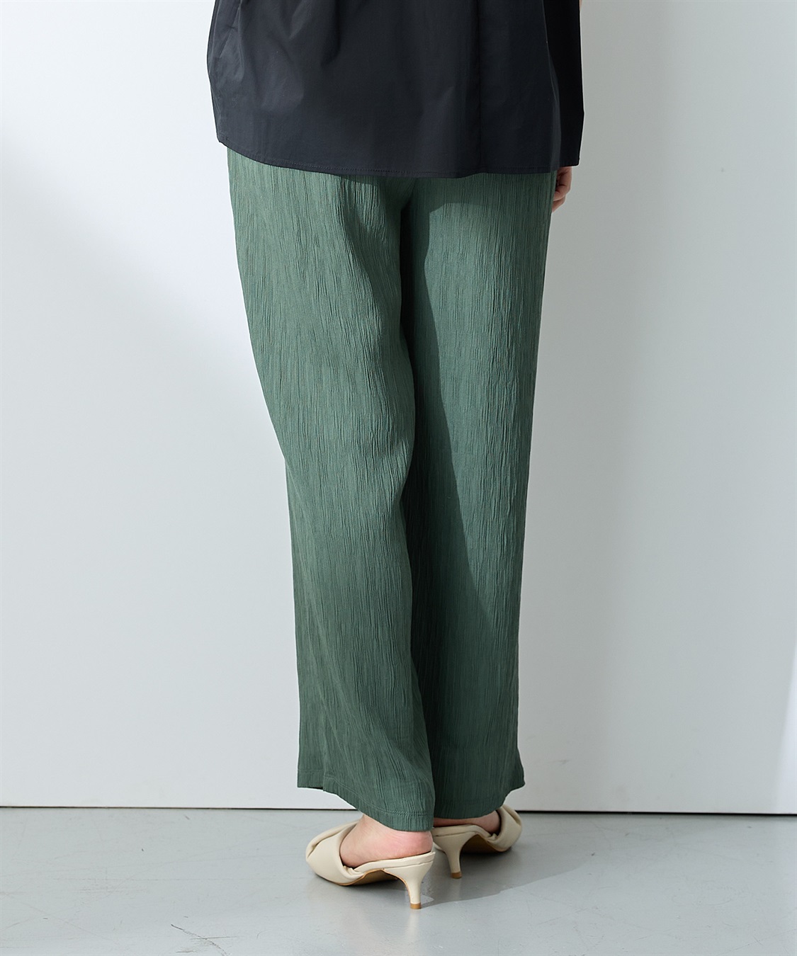 Rosemadame さらさら楊柳ワイドパンツ（マタニティ/ 妊婦服）産前・産後対応_sub_13