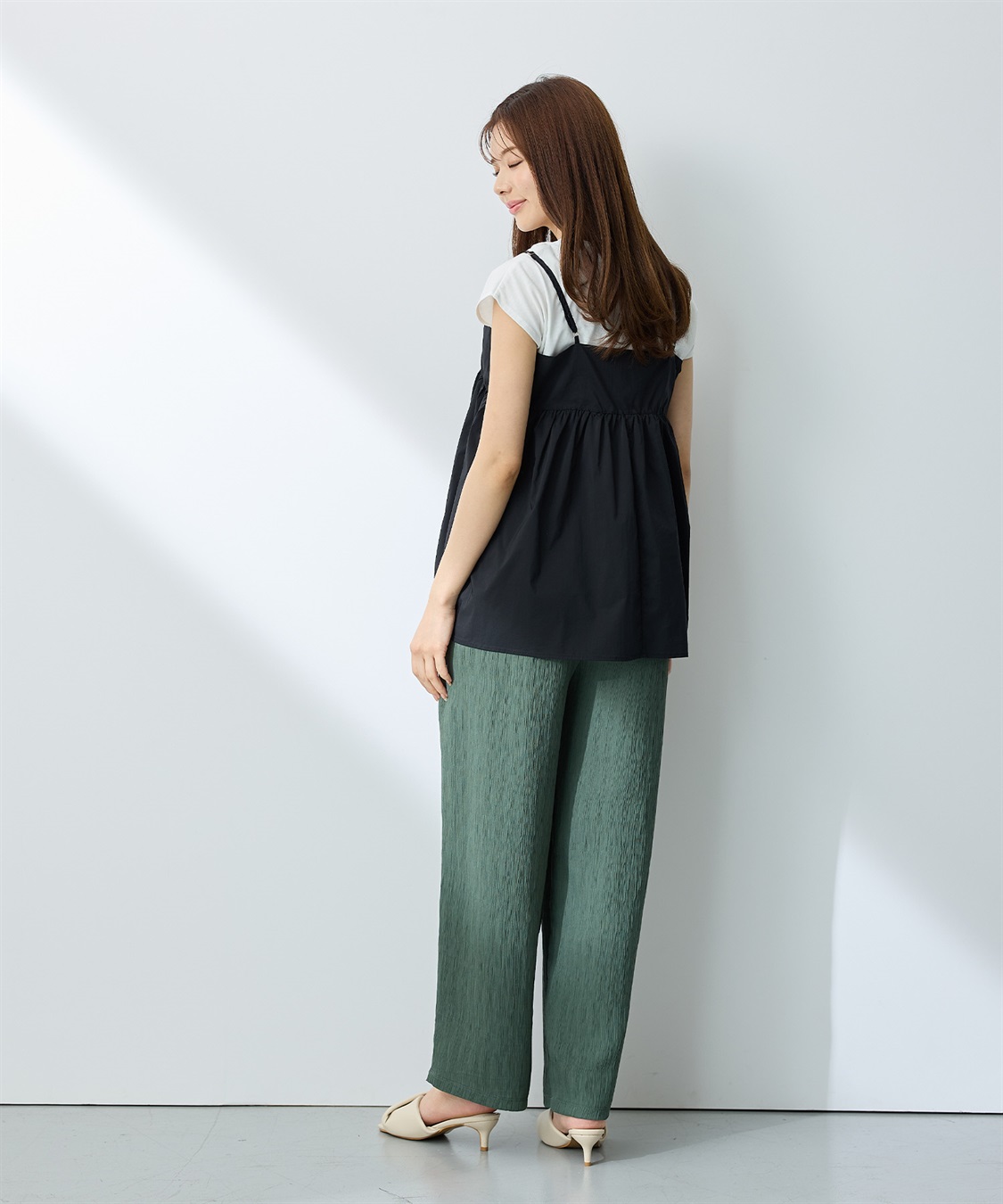 Rosemadame さらさら楊柳ワイドパンツ（マタニティ/ 妊婦服）産前・産後対応_sub_16