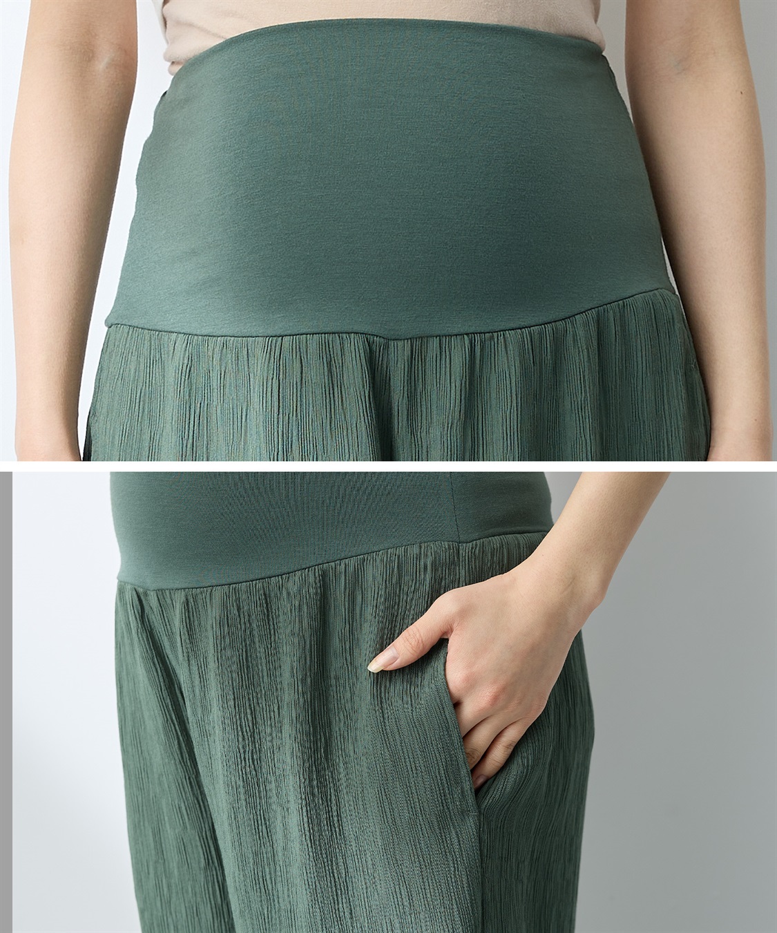 Rosemadame さらさら楊柳ワイドパンツ（マタニティ/ 妊婦服）産前・産後対応_sub_23