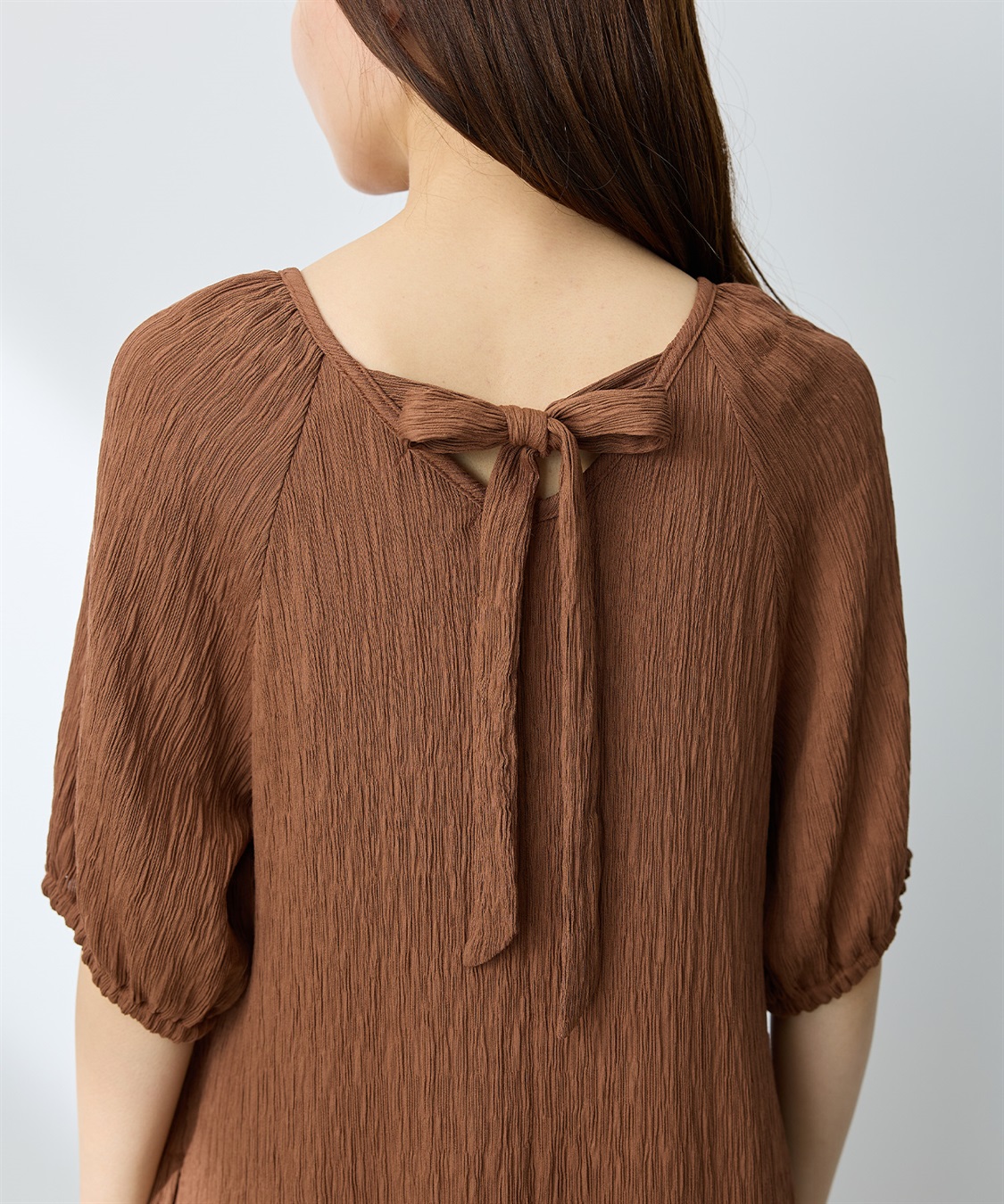 Rosemadame さらさら楊柳バックリボンワンピース（マタニティ/授乳服）授乳口付き 授乳楽々 妊婦服 産前・産後対応_sub_17