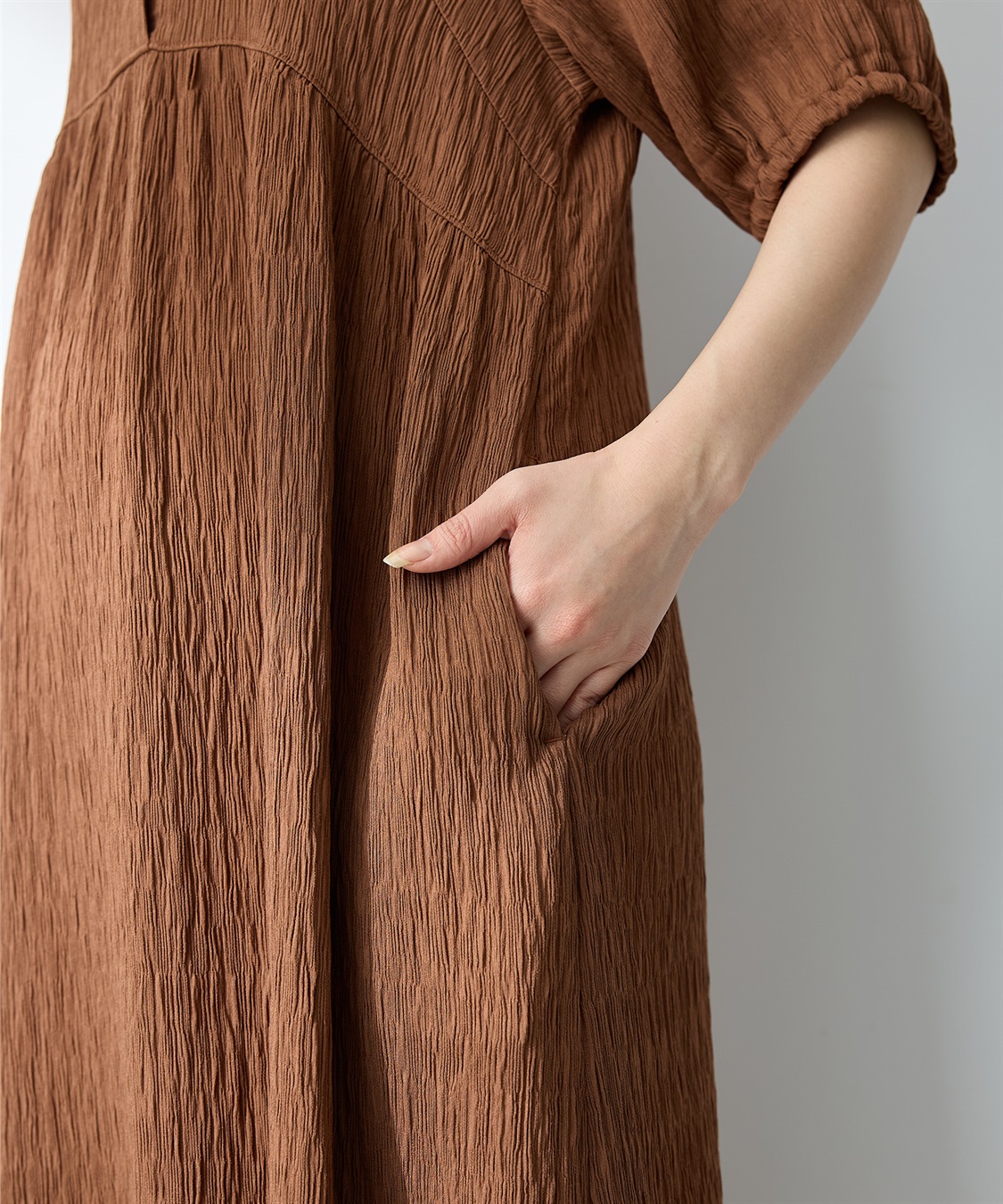 Rosemadame さらさら楊柳バックリボンワンピース（マタニティ/授乳服）授乳口付き 授乳楽々 妊婦服 産前・産後対応_sub_18