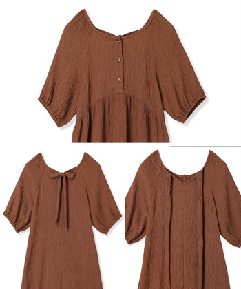 Rosemadame さらさら楊柳バックリボンワンピース（マタニティ/授乳服）授乳口付き 授乳楽々 妊婦服 産前・産後対応_subthumb_21