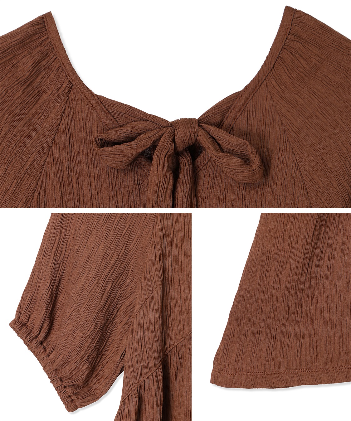 Rosemadame さらさら楊柳バックリボンワンピース（マタニティ/授乳服）授乳口付き 授乳楽々 妊婦服 産前・産後対応_sub_23