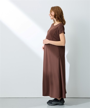 Rosemadame 【接触冷感】スムースAラインワンピース（マタニティ/授乳服）授乳口付き 授乳楽々 妊婦服 産前・産後対応_subthumb_20