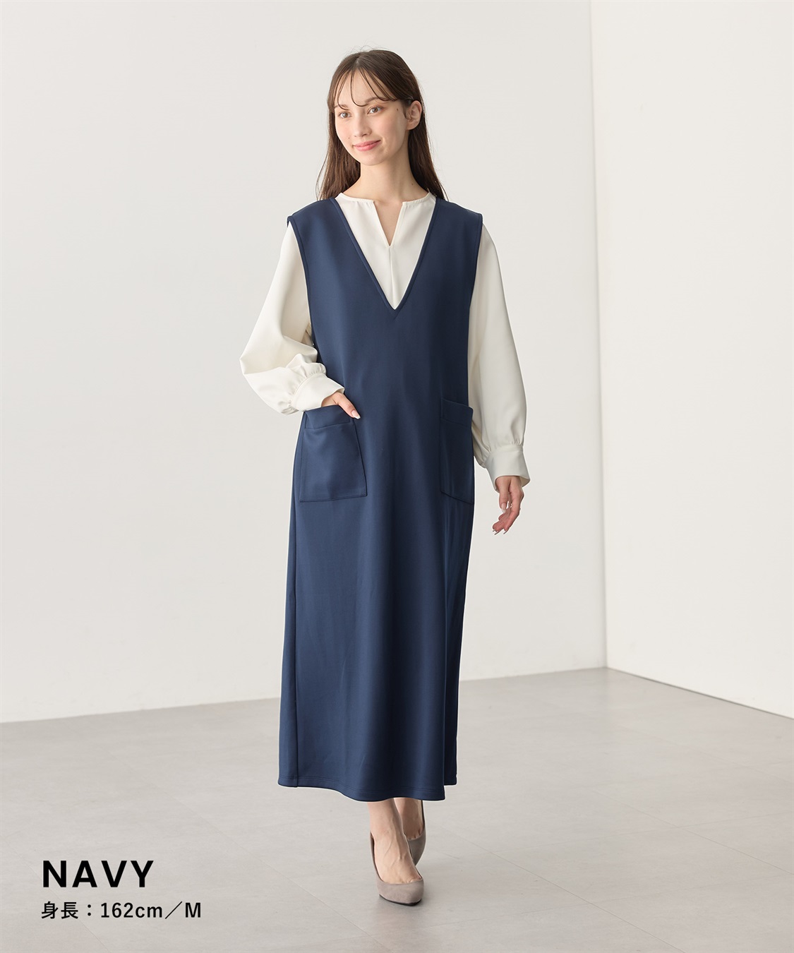 Rosemadame スポンジージャージ ジャンパースカート（マタニティ/ 妊婦服）授乳楽々 妊婦服 産前・産後対応_sub_5