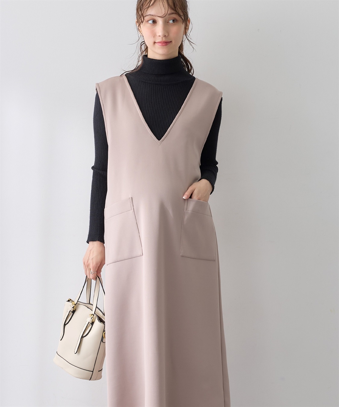 Rosemadame スポンジージャージ ジャンパースカート（マタニティ/ 妊婦服）授乳楽々 妊婦服 産前・産後対応_sub_18