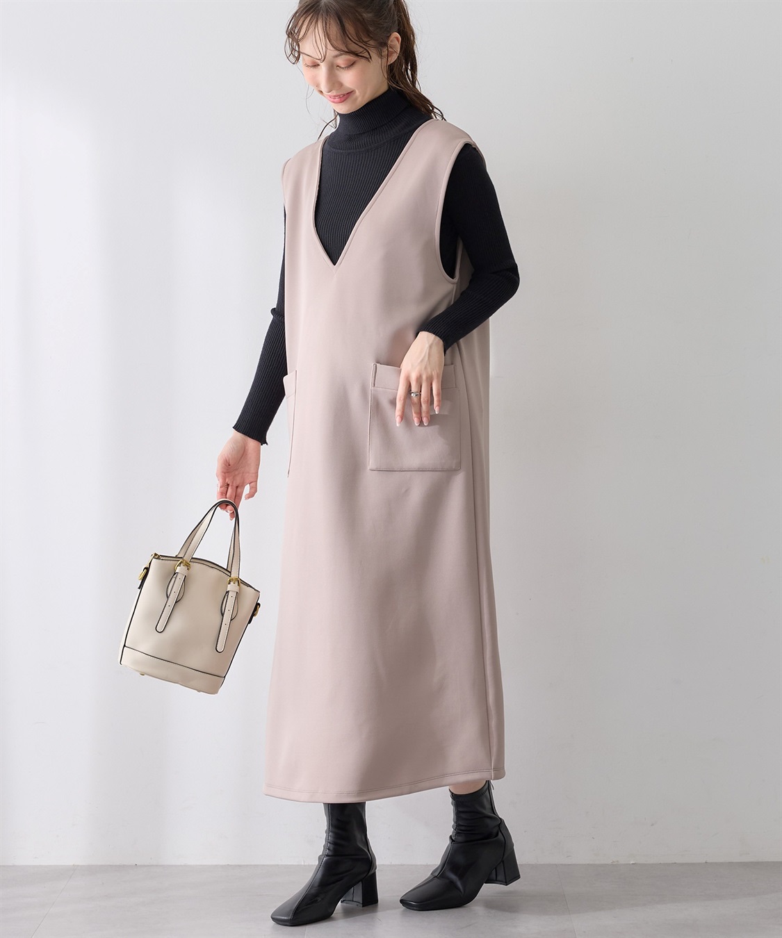 Rosemadame スポンジージャージ ジャンパースカート（マタニティ/ 妊婦服）授乳楽々 妊婦服 産前・産後対応_sub_21