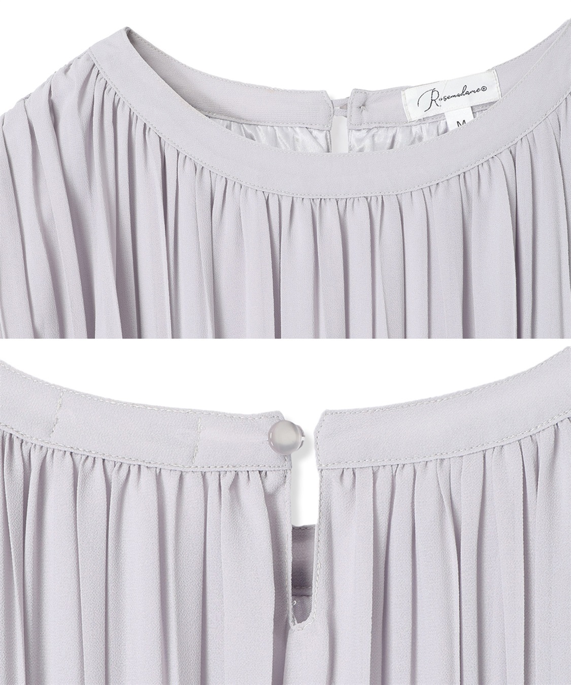 Rosemadame 梨地シフォンプリーツ オケージョンワンピース（マタニティ/授乳服）授乳口付き 授乳楽々 妊婦服 産前・産後対応_sub_25