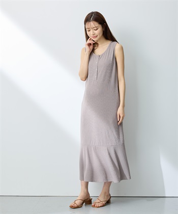 Rosemadame ランダムテレコ ノースリーブワンピース（マタニティ/授乳服）授乳口付き 授乳楽々 妊婦服 産前・産後対応_subthumb_13