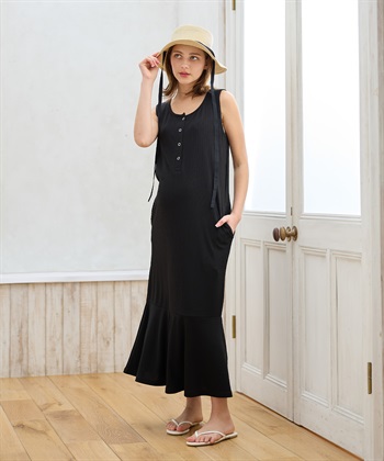 Rosemadame ランダムテレコ ノースリーブワンピース（マタニティ/授乳服）授乳口付き 授乳楽々 妊婦服 産前・産後対応_subthumb_20
