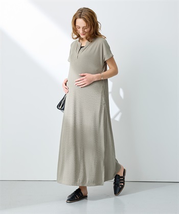 Rosemadame ランダムテレコ フレンチスリーブワンピース（マタニティ/授乳服）授乳口付き 授乳楽々 妊婦服 産前・産後対応_subthumb_16