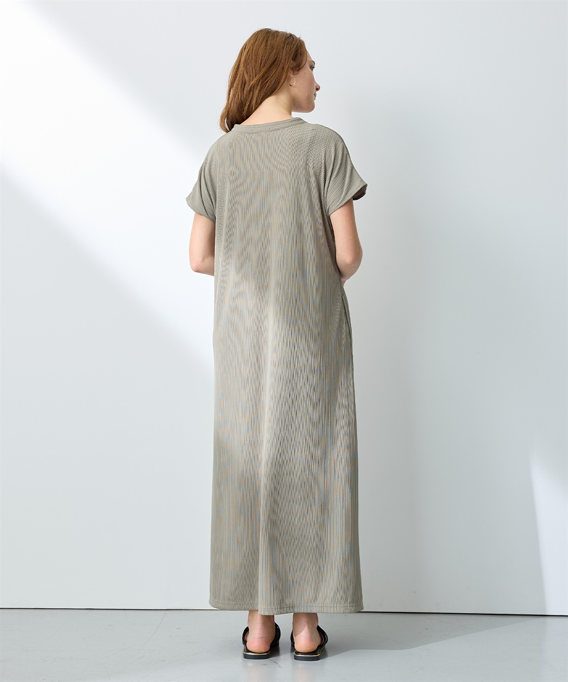 Rosemadame ランダムテレコ フレンチスリーブワンピース（マタニティ/授乳服）授乳口付き 授乳楽々 妊婦服 産前・産後対応_sub_22