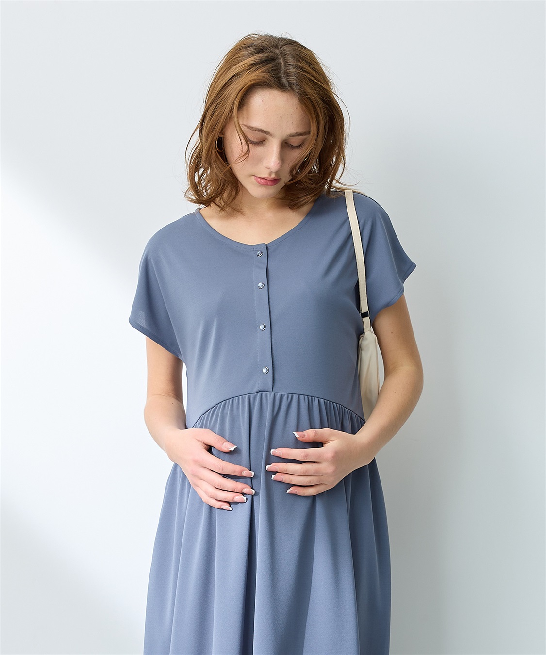 Rosemadame 【接触冷感】スムース ウエスト切替フレアワンピース_sub_11