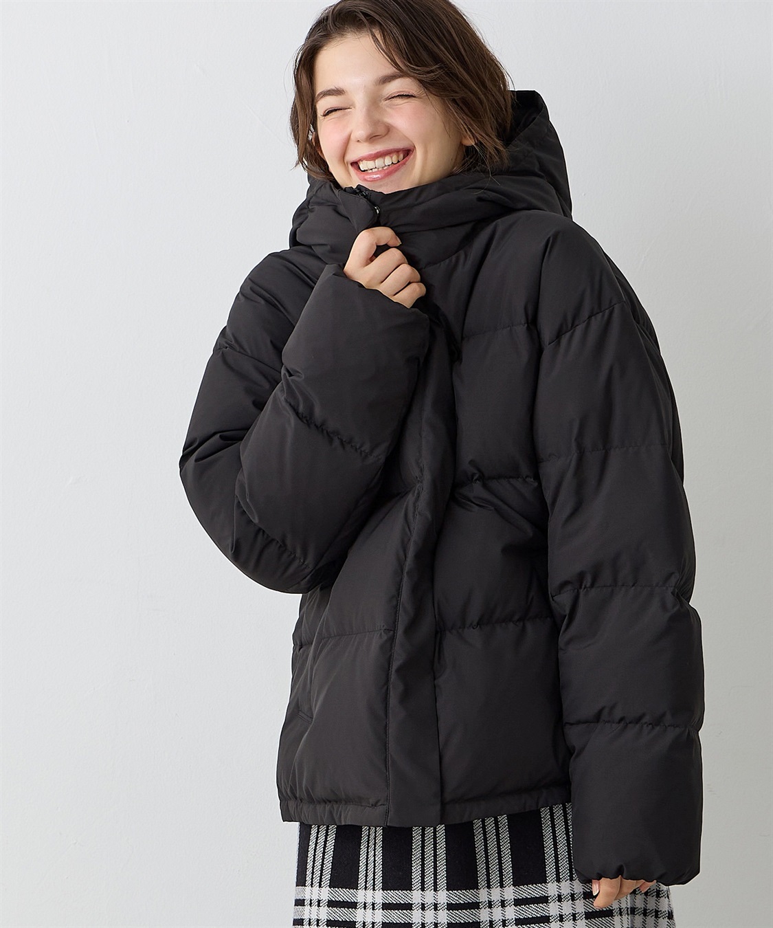 Rosemadame マットタフタダウンショートママコート＆ケープセット(マタニティ&授乳服）妊婦服 産前・産後対応_sub_4