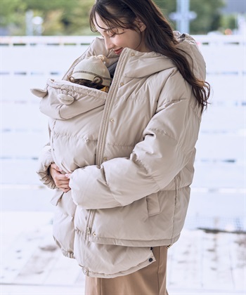 Rosemadame マットタフタダウンショートママコート＆ケープセット(マタニティ&授乳服）妊婦服 産前・産後対応_subthumb_7