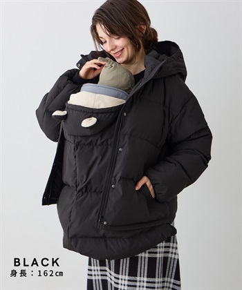 Rosemadame マットタフタダウンショートママコート＆ケープセット(マタニティ&授乳服）妊婦服 産前・産後対応_subthumb_13