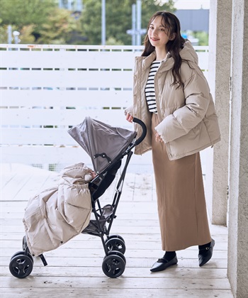 Rosemadame マットタフタダウンショートママコート＆ケープセット(マタニティ&授乳服）妊婦服 産前・産後対応_subthumb_18