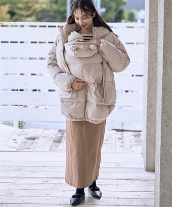 Rosemadame マットタフタダウンショートママコート＆ケープセット(マタニティ&授乳服）妊婦服 産前・産後対応_subthumb_19