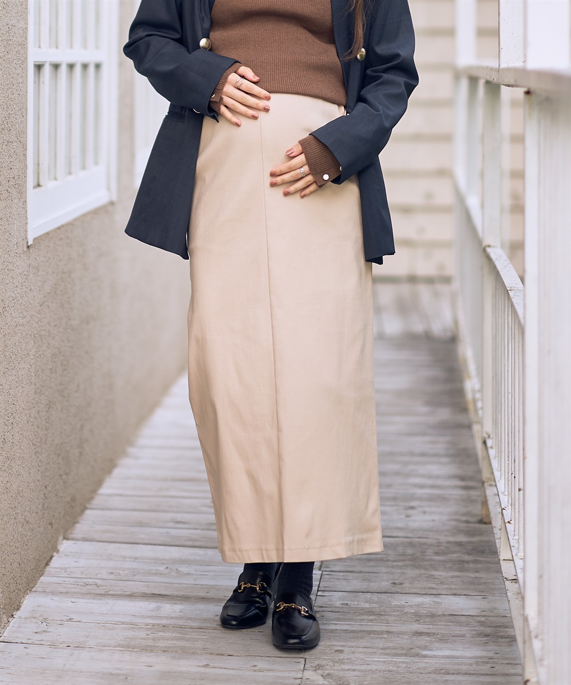 Rosemadame ツイルタイトめスカート（マタニティ～産後）妊婦服 産前・産後対応_sub_14